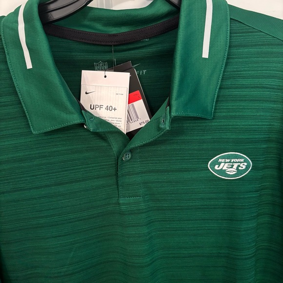 Men’s Nike Dri-Fit New York Jets Long Sleeved Polo - Picture 8 of 8